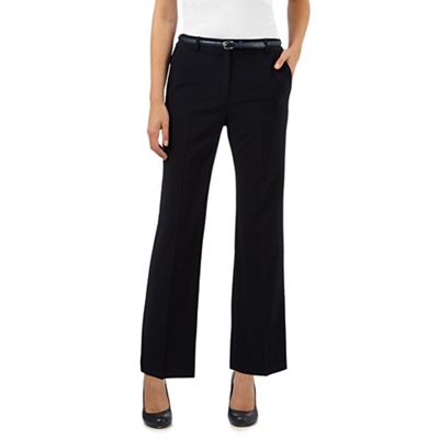 Maine New England Navy belted 'Pablo' trousers